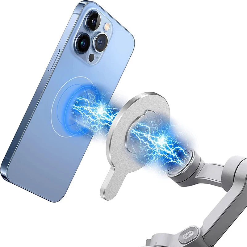 Silný magnetický telefónny držiak pre DJI Osmo Mobile 6/OM 5/OM4 SE Ručné stabilizátor hliníka Hliníku pre držiak na držiak Magsafe Bracket