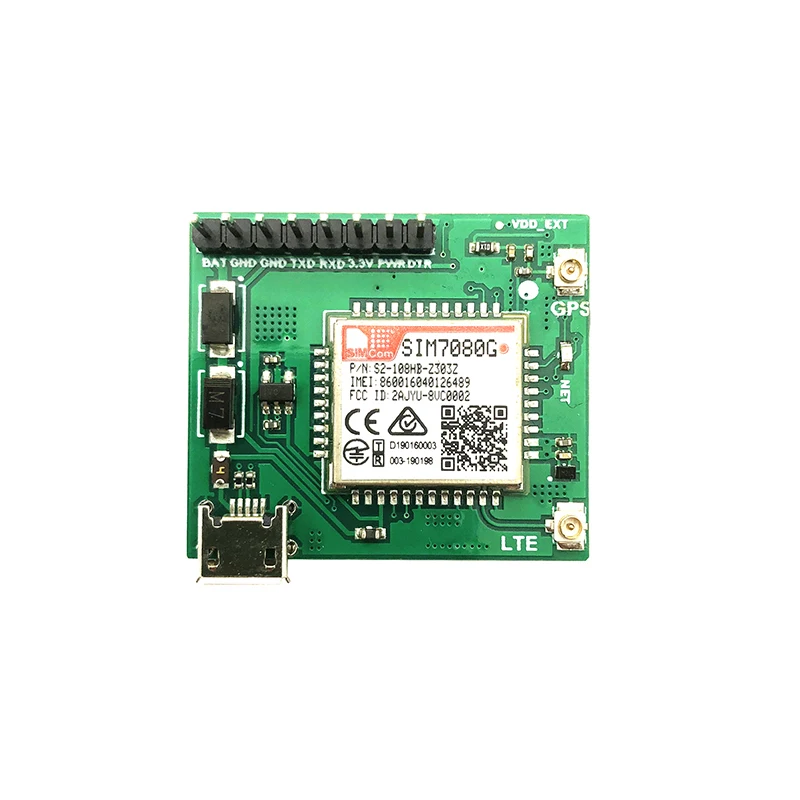 SIMCOM SIM7080G Breakout Board Core Board GPS LTE Anténa Multi-pásmová mačka CAT-M NB-IOT Modul DUAL MODUL KOMPATIBAL s SIM868