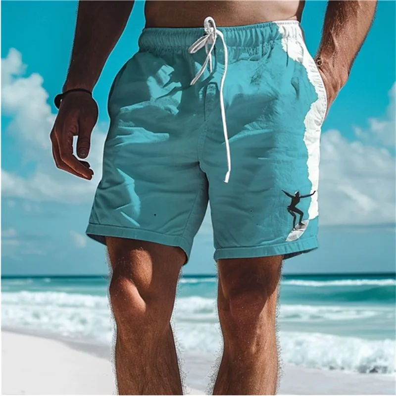 Simple Surfer Pattern doska šortky módny trend Surfovanie nadšencov 3D tlačia