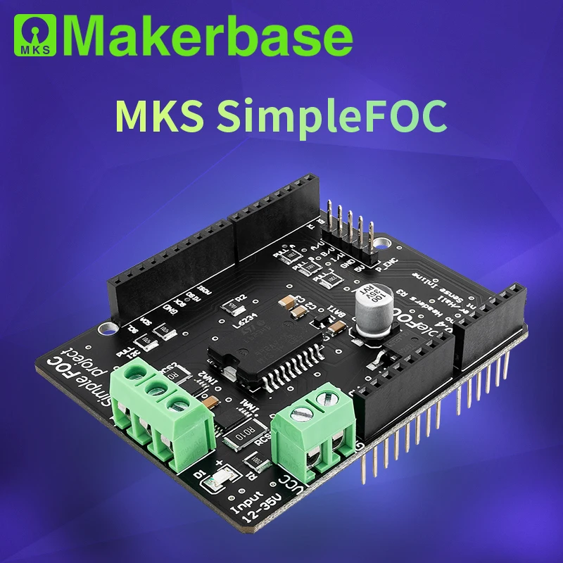 SimpleFoc projekt štít regulátor Vývoj dosky FOC BLDC bez kefy Servo Motor Control Card Mechanické diely psov