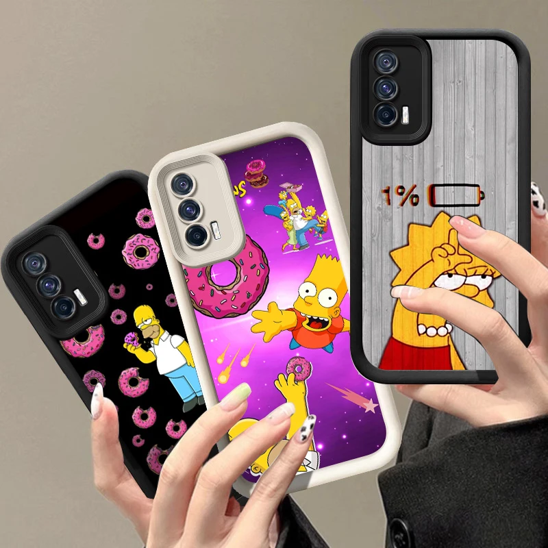 Simpsons Cartoon Fashion Telefón puzdro pre Vivo V30 X80 X90 X100 PRO V29 V40 Y100 Y02 Y17 Y22 Y76 S Y03 Y21 Y27 Y28 Y35 Y36 Y72 Y75