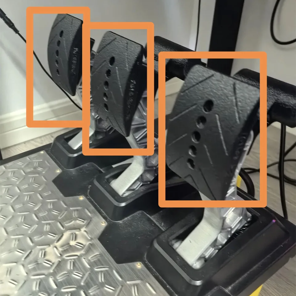 SIMRACING Game Game Throttle Brzdenie spojky pedála PANEL KIT PRE THRUSTMASTER TLCM Pedál Modifikácia príslušenstva