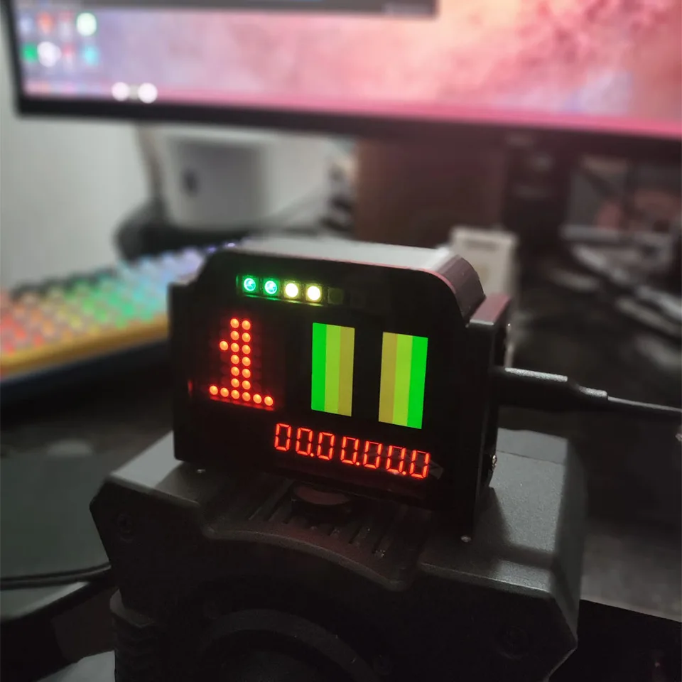 Simrocing Game PC USB Multifunkčný prístrojový panel Display Meters pre Thrustmaster /Logitech /Simagic FanATEC /Moza volant
