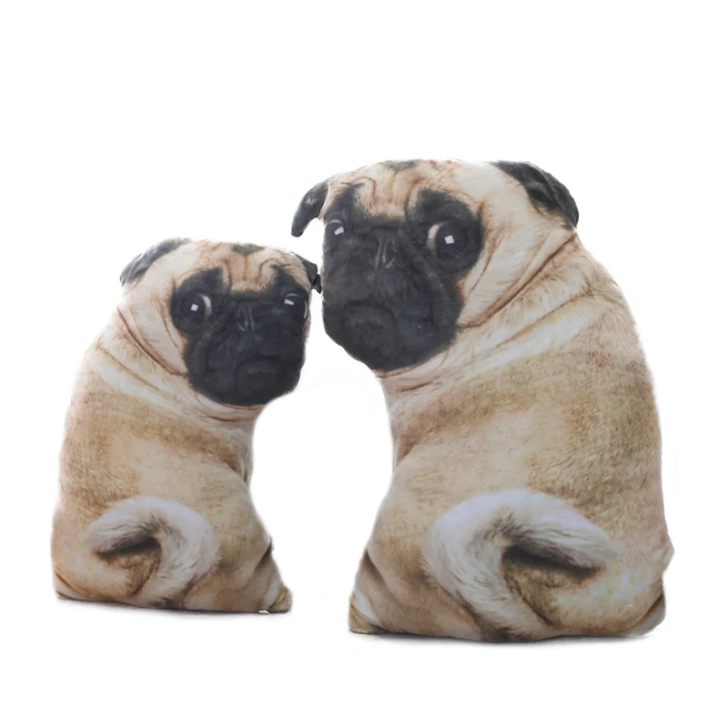 Simulačný psí plyšový mops mops hračky mäkké záchranné splnené zvieratá Shar Pei Mopy Plyšové vankúš
