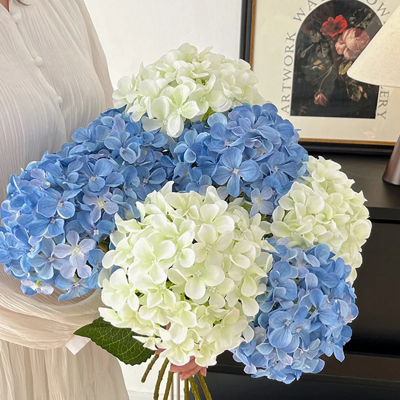 Simulované kvetiny Hydrangea Artificial DIY Hydrangea kytica Svadobná domáca párty obývacia izba stolov