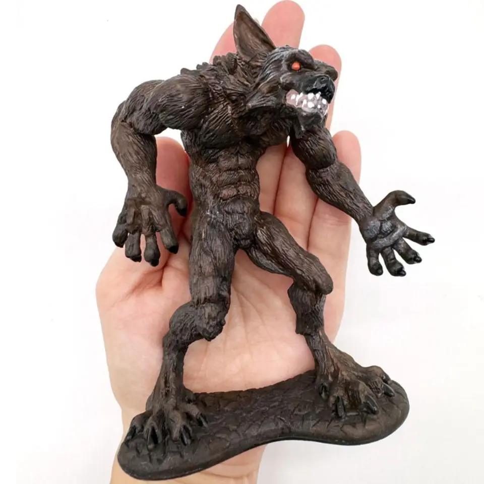 Simulácia vlkodlakového zvierat Model Mythical Apes PVC Doll Ice Demons Figure Orangutan Educational Magma Golem Model Collection