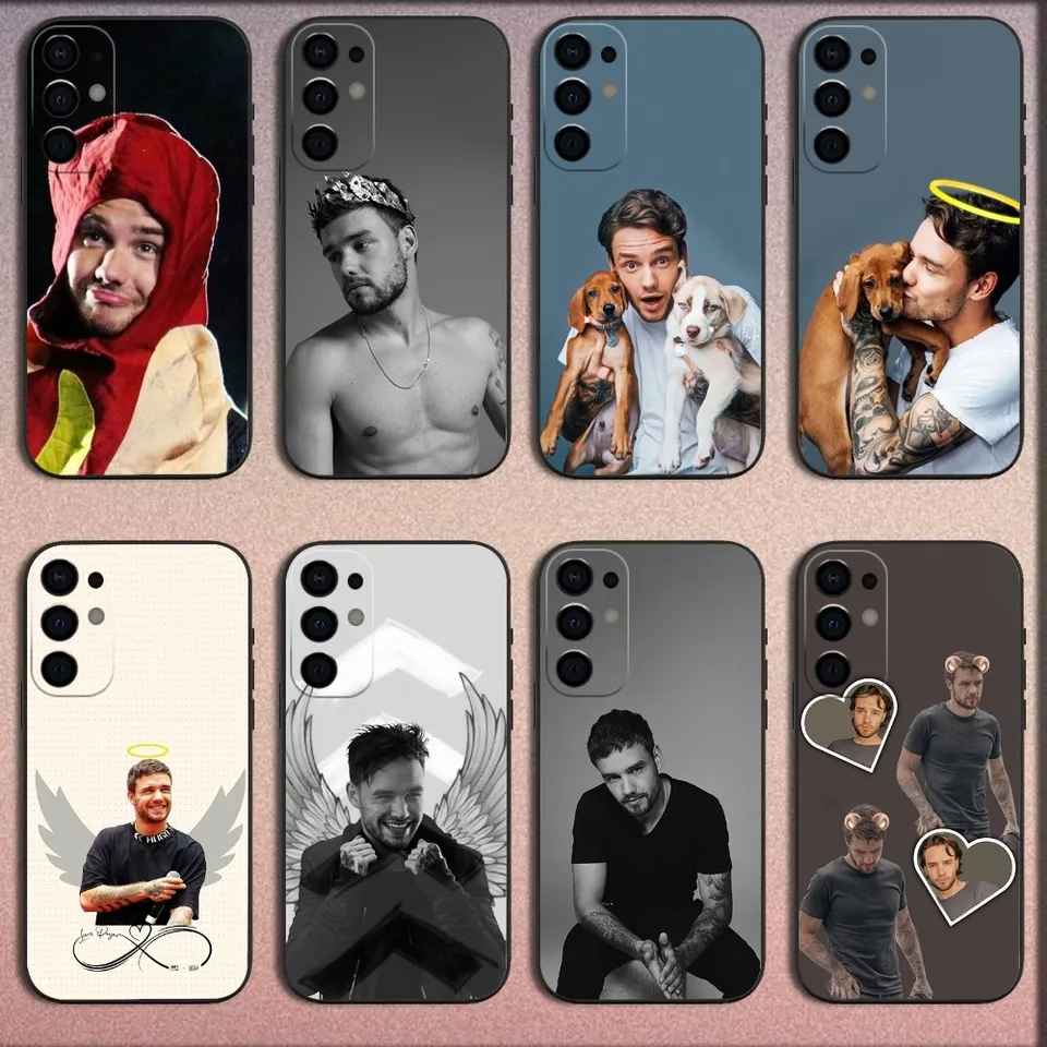 Singer L-Liam P-Payne Phone pre puzdro pre Samsung S25, S24, S21, S22, S23, S30, Ultra, S20, Plus, Fe, Lite, Note, 10,9,5 G čierny mäkký kryt