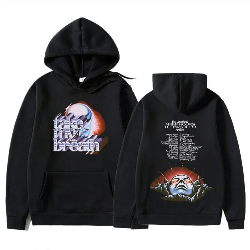 Singer The Weeknd Hoody After Hour Til Dawn FM Hudobný album Dámsky mikina Men's Cotton Mikidy pullover hip hop rock top