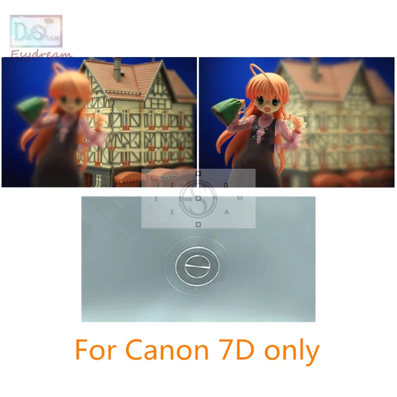 Single 180 -stupňový rozdelený obrazový zaostrovací obrazovka pre Canon 7D PR149