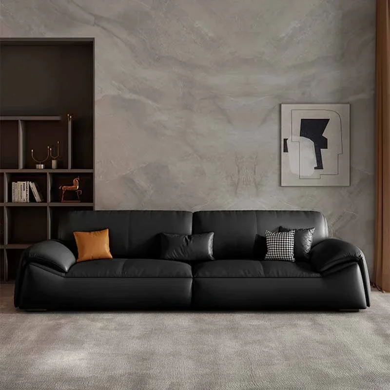 Single Lounge Luxusná pohovka stoličky kožené severské sedenie Talianske obláčiky Lazy Design 3 Seater Divani da Soggiorno Nábytok
