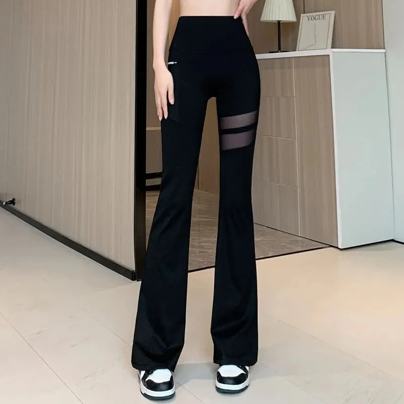Single vreckové nohavice s žralokmi pre ženy pre ženy jarné leto tenký pás brucha a zadok Barbie nosí mikro nohavice