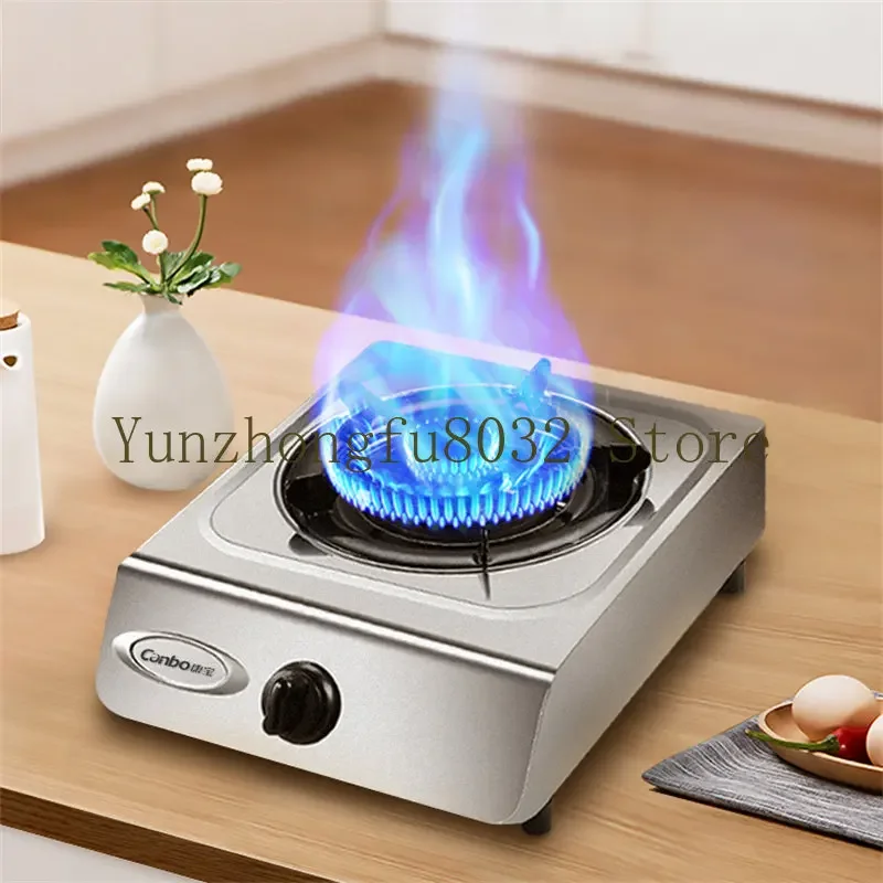 Single Wok Burner z nehrdzavejúcej ocele plynový sporák pre kuchyňu Coening Skvapnutá plyn s jedným sporákom LPG Na zemný plyn