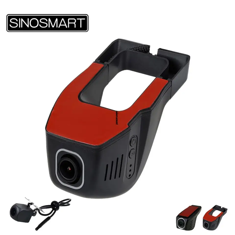 Sinosmart Novatek Sony IMX307 1080p Universal WiFi DVR pre Toyota/Chevrolet/Ford/Nissan/Hyundai Control pomocou aplikácie App