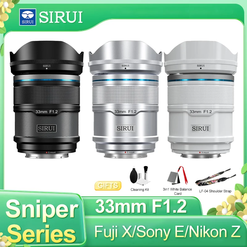 SIRUI Sniper APS-C 33 mm f1.2 Objektív s automatickým zaostrením APPRAVU APPERTURE FONT AF AF
