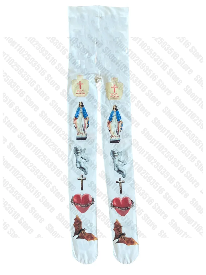 Sissy BodyStocking Sexy Shoopy Punk Gotické pančuchy y2k harajuku teights emo pančucháče so vzorkami pančuchy pre ženy pančuchy