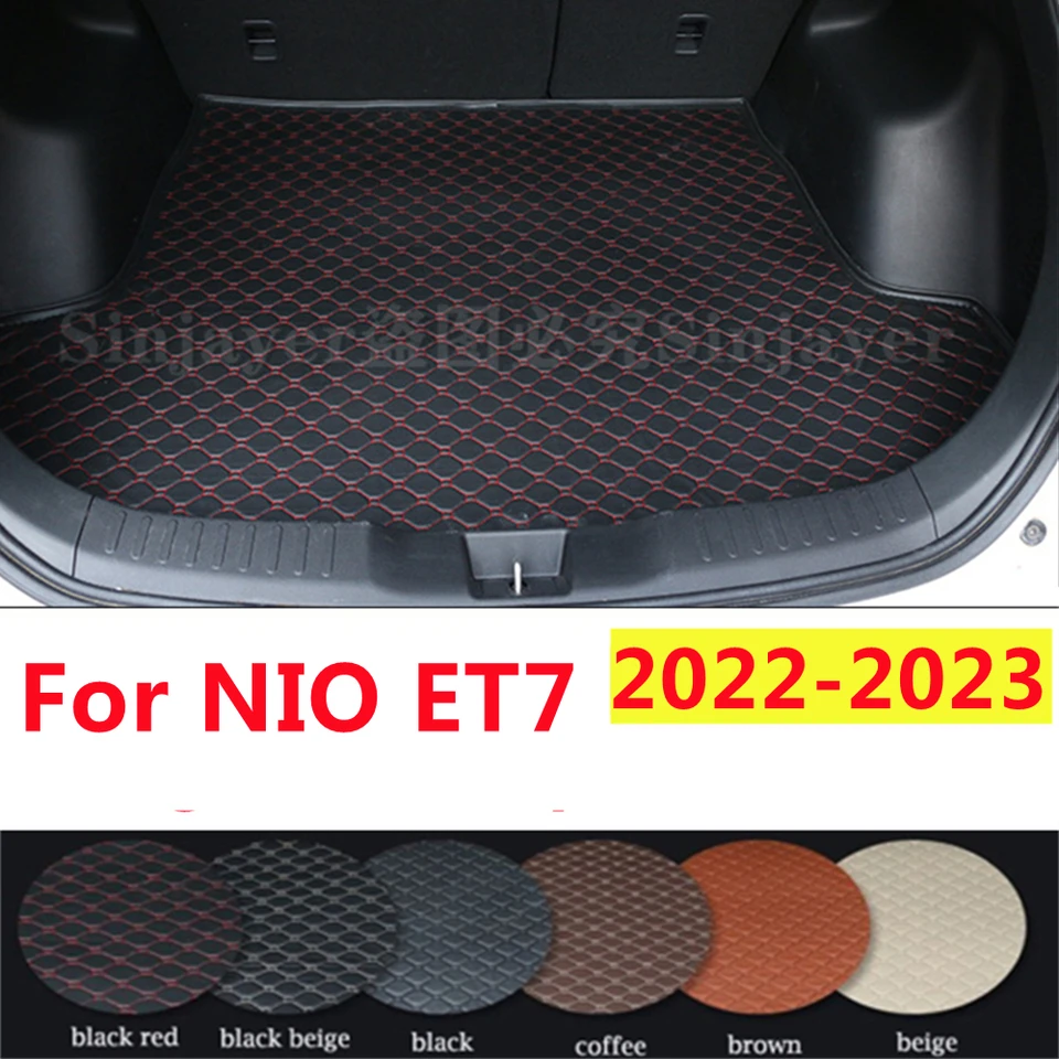 SJ Car Trunk Mat MATION pre NIO ET7 2023 2022 ROKOVÝ VODNÝ ATOPORE AUTO TAIR TACK TRAY TRAY CARGO Koberec