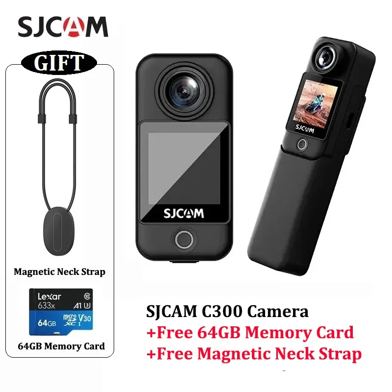 SJCAM C300 Pocket Action Camera 4K 30fps 6-osi stabilizácia gyro image