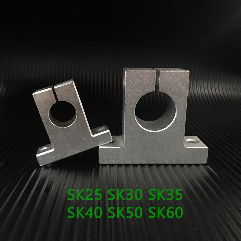 SK25 SK30 SK35 SK40 SK50 SK60 Lineárny hriadeľ SH25A Lineárna koľajnica podpora 25 mm xyz stolové diely CNC