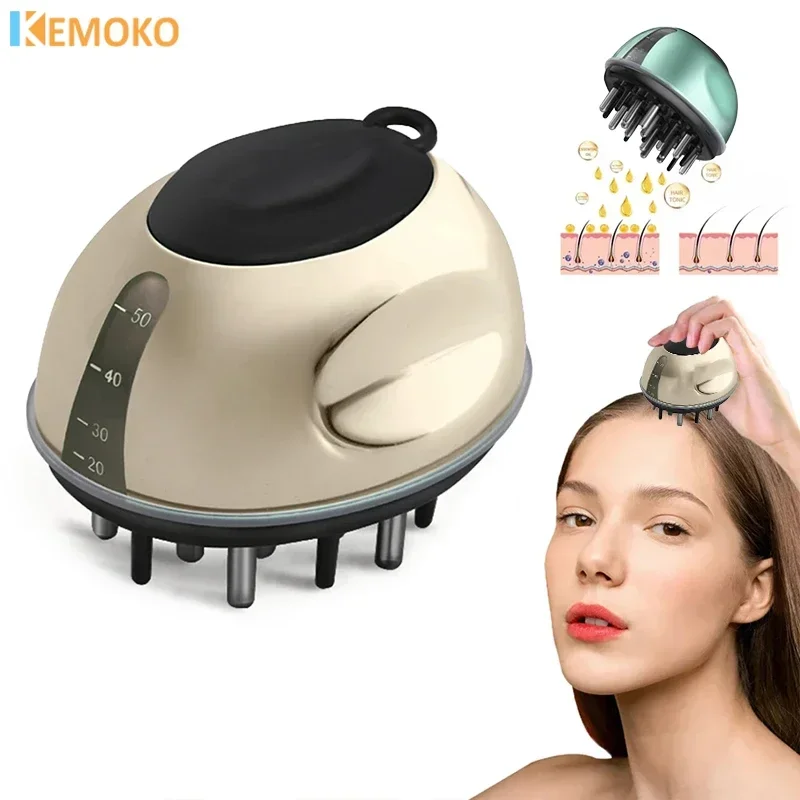 Skalp Applicator Head Massager Roller Gall Brush Hair Rast éterický olej liek kvapalina Masáž hrebeňový hrebeň HEAD HEAD Massager