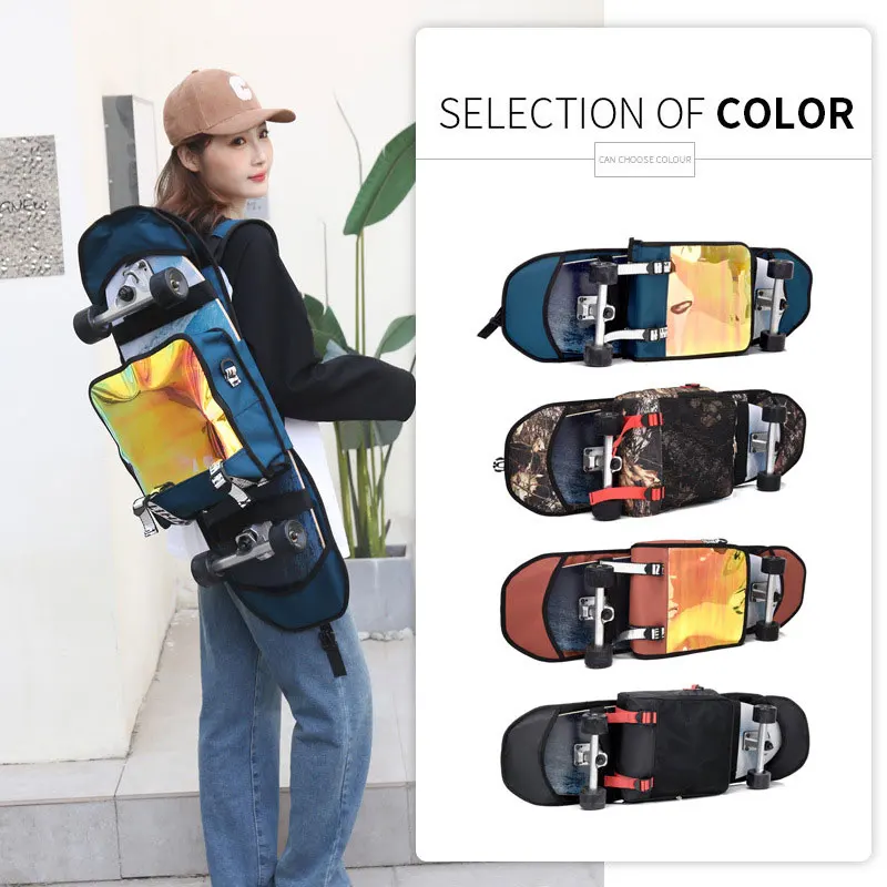 Skateboard Special Bag Double Rocker Batoh 900D Nepremokavé ľahké vonkajšie skateboardové nosenie tašky Amb271