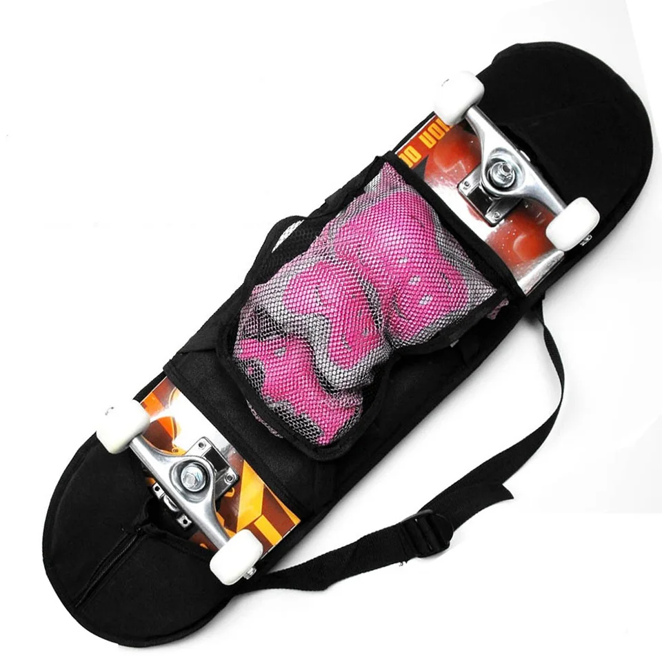 Skateboarding Prepravovanie kabelky nastaviteľné vyváženie popruhu Skladovací kryt Skladací kryt skateboardovej tašky