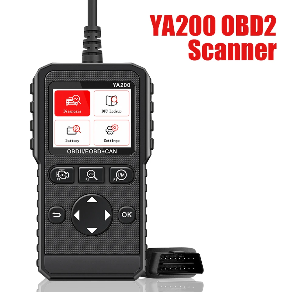 Skener Professional YA200 OBD2 Diagnostický nástroj Automatický motor s automatickým strojom DTC vyhľadávací kód Čítač