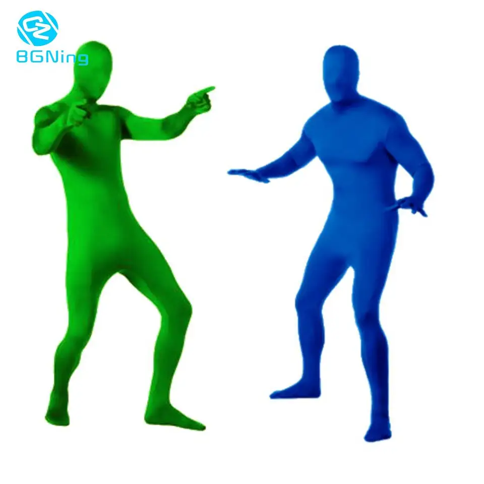 Skin Suit Photo pružné telo zelená obrazovka Video chroma kľúčový oblek Pohodlný neviditeľný efekt Photography príslušenstvo