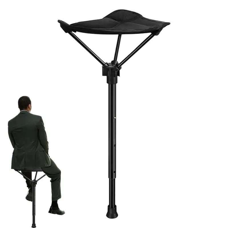 Skladacia palica palica Tarod Stool Nastaviteľná výška sedadla Nastaviteľná skladacia skladacia stolička Skladacia palica kreslo kvapka