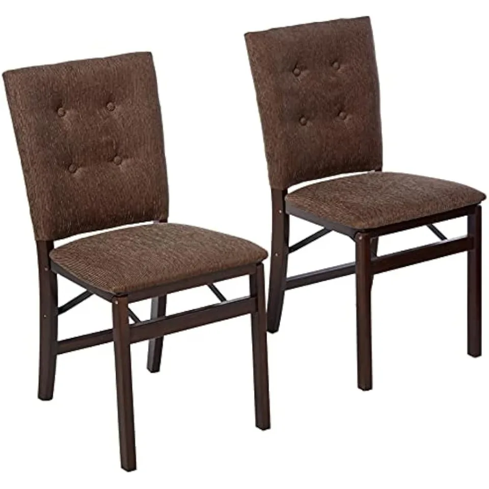 Skladacia stolička Stakmore Parsona Espresso Finiso, 20,25d x 17,5 W x 33,875H in (sada 2)