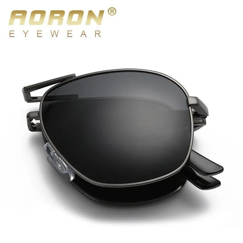 Skladacie pilotné slnečné okuliare Men Polarizované módne značky dizajnér Vintage Skladacie slnečné okuliare pre mužov Oculos Gafas