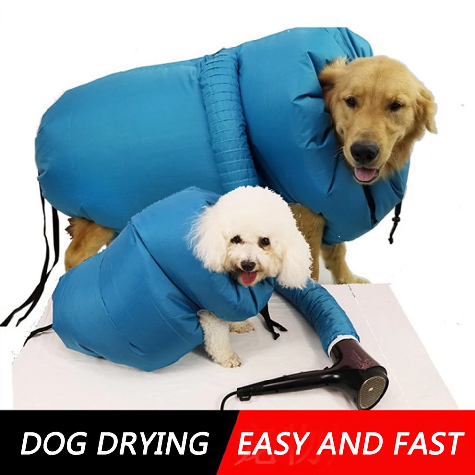 Skladacie psie vlasy Sušer Bunka BAG Čistenie DOPY PRÍSLUŠENSTVO QUIK SUSING PET SUSING BAG GROOMING BAG Prenosné