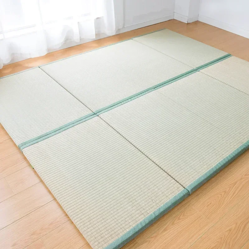 Skladací japonský matrac Tatami, obdĺžniková slaná podložka pre jogu, spiace tatami, 200x90cm, hrúbka 3 cm, prenosné pohodlie