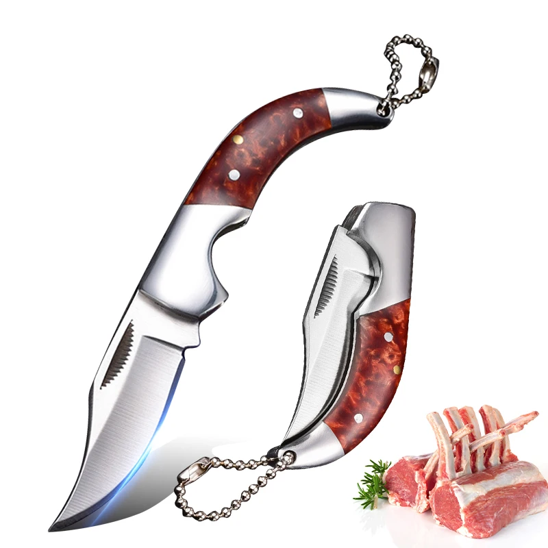 Skladací nôž Utility krájanie nože mäso BBQ ovocný nôž noža ryby Fillet