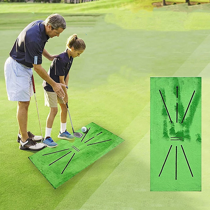 Skladateľný golf zasiahnutý rohož Mat Swing Training Aid