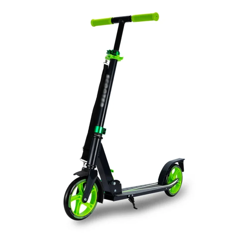 Skladateľný PU 2 koleso Kick Scooter Hliníková zliatina Detská výška detského priestoru nastaviteľná športová hračka Skateboard