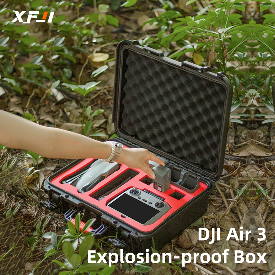 SKLADOVANIE V AIR DJI AIR 3S/AIR 3 Prenosný kufrový hardpell nepremokavý puzdro, ktoré nie je v krabičke na výbuch
