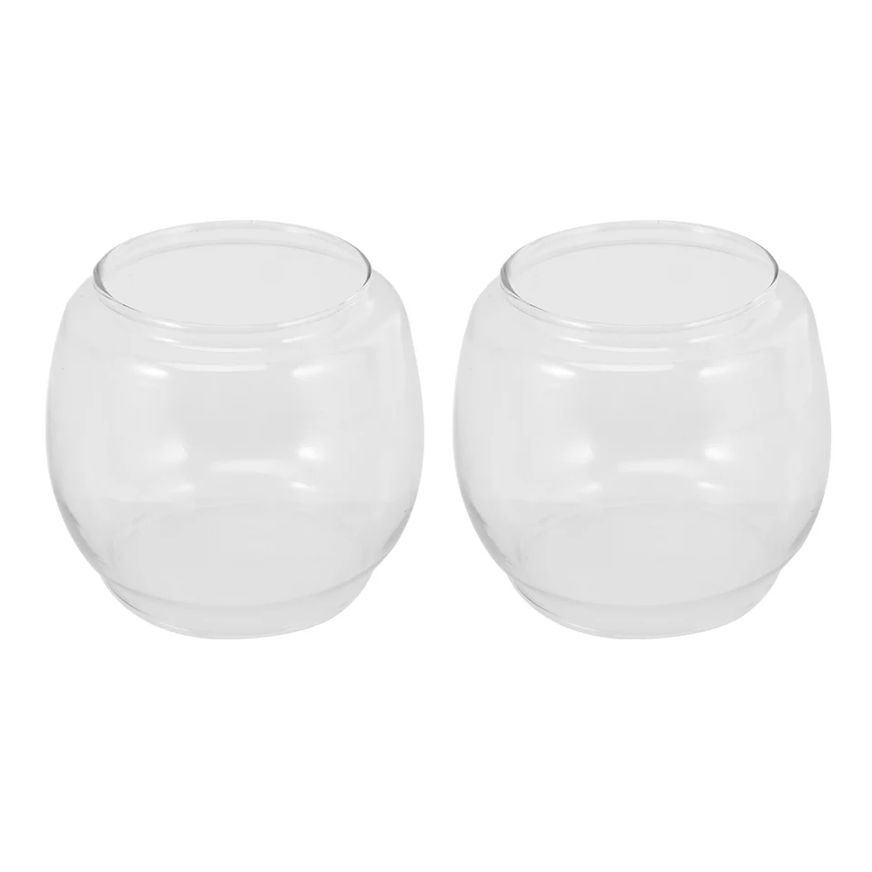 Sklenená lampa komík priehľadné sklo petrolej lampa tieň vintage olejové lampy Globe Curvy Lantern Lantern Covers ručne vyfúknutý hurikán