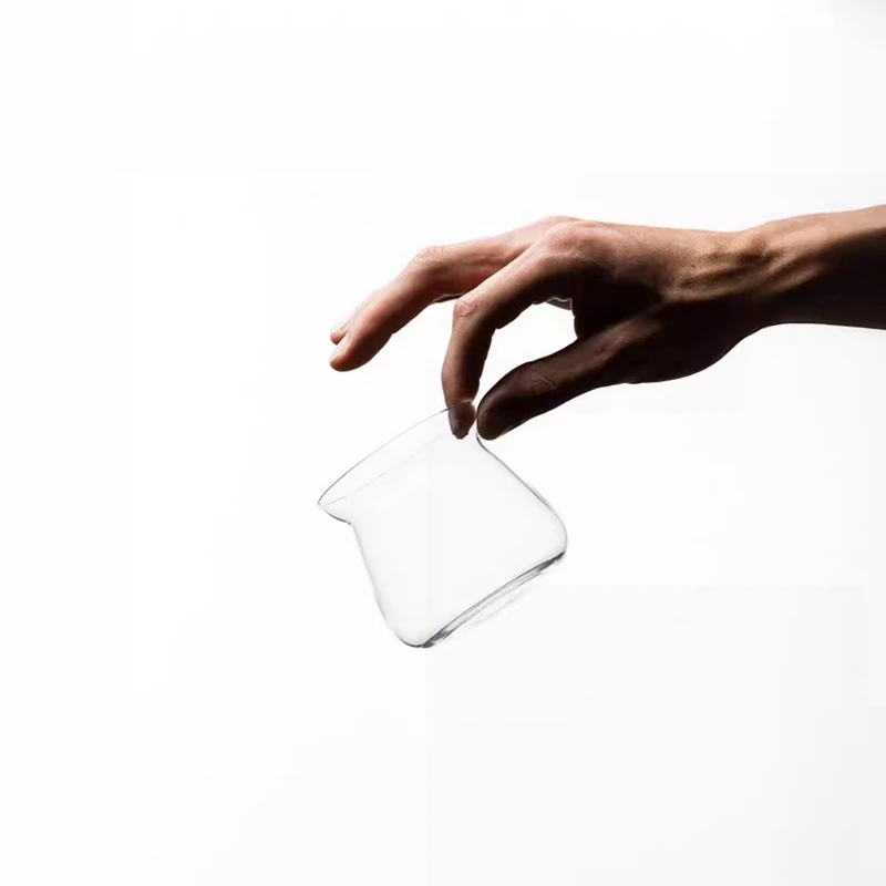 Sklenené kávové hrnčeky vysokej teploty borosilikát Glass Glass Coffee Cope 275 ml ručne varený hrnček na kávu
