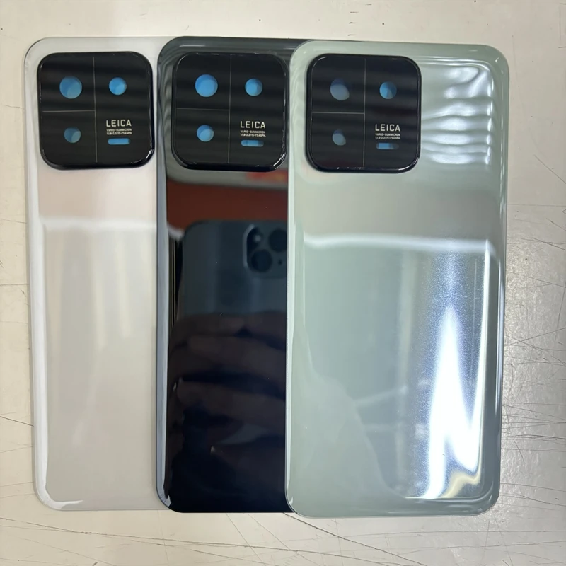 Sklenený zadný kryt pre Xiaomi 13 2211133c 2211133g batériu zadný puzdro na puzdro na kryt s výmenou šošovky fotoaparátu