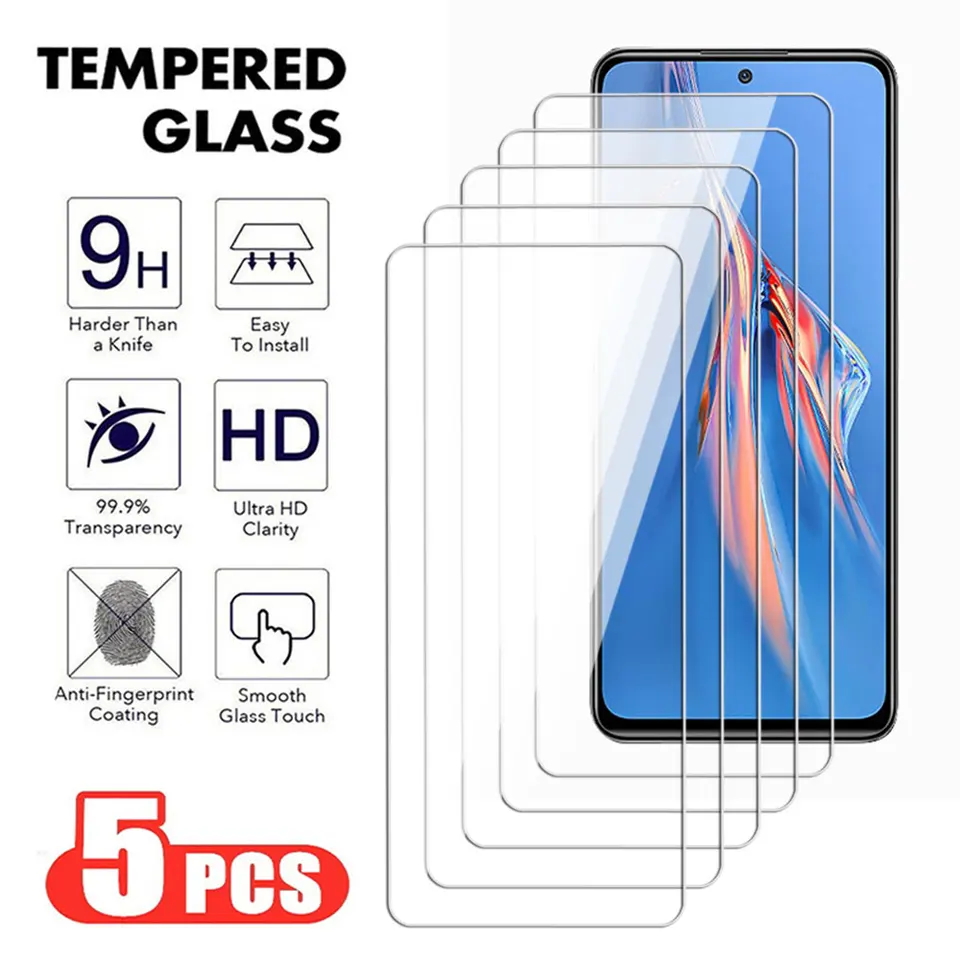 Sklo 5ks pre Xiaomi Redmi Note 11 Pro Plus MAX 4G 5G Chránič obrazovky pre Redmi 11T 11E 11SE Lite Transparent Templeted Film