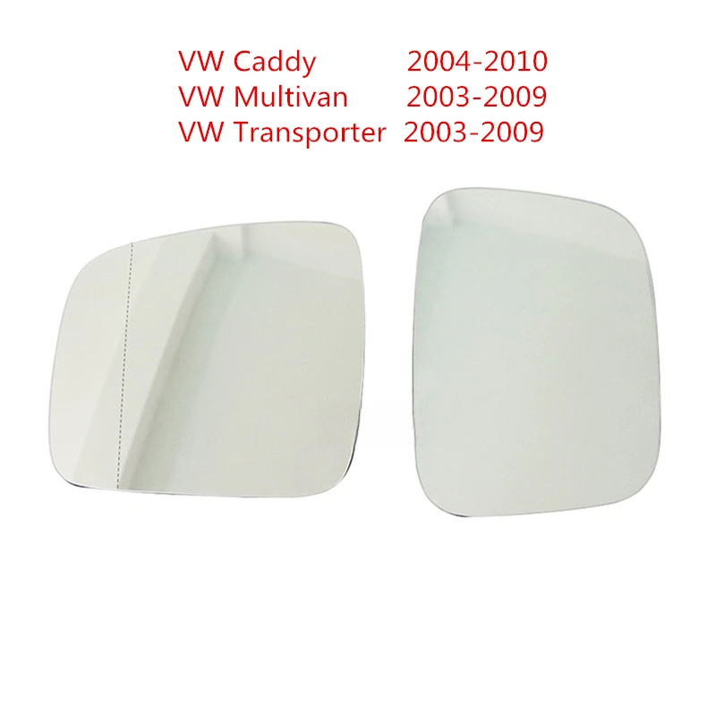 Sklo bočného zrkadla pre VW Multivan alebo Transporter 2003-2009 Caddy 2004-2010 HD vyhrievané spätné zrkadlo Automobilové príslušenstvo