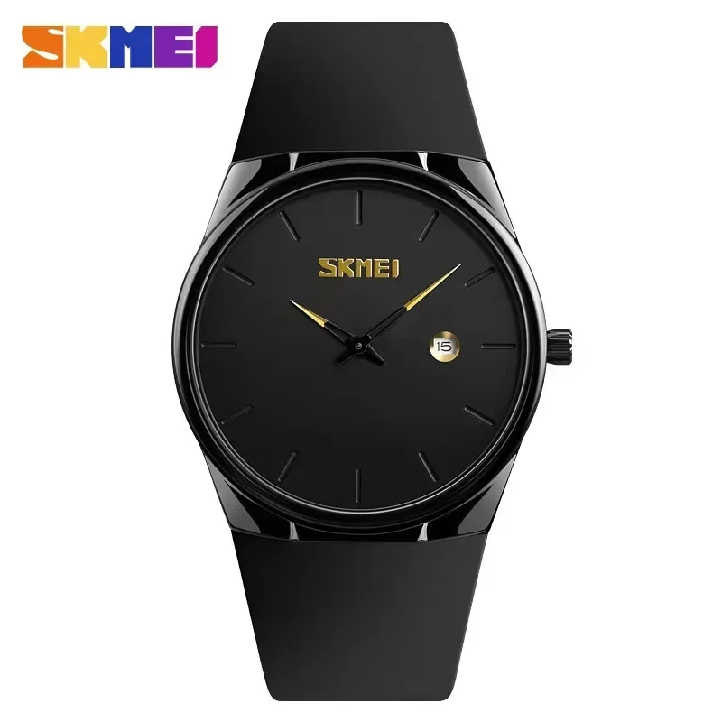 Skmei Waterproof Pu Small Dial Watches Army Green Relogio Quartz Watch Men Lady Pánske žien Rásenky 1509