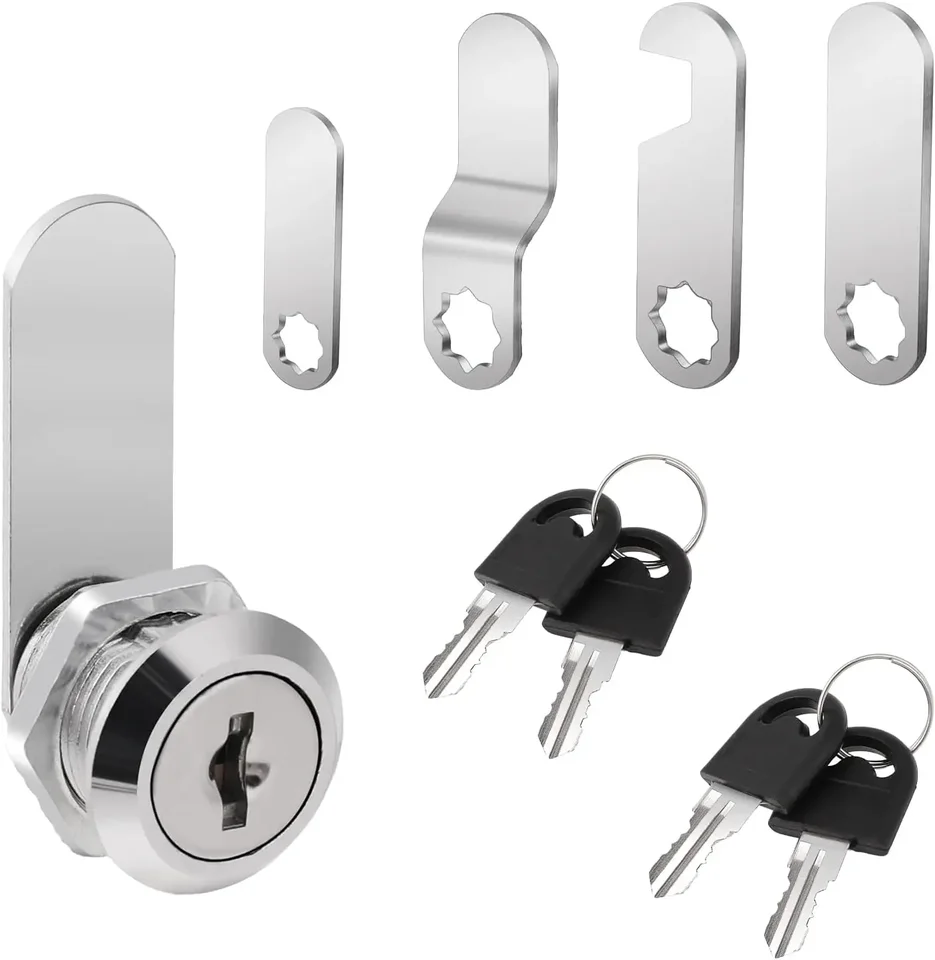 Skrinka Lock Box Lock Lock Set Set s 2 klávesmi a 4 rôzne zámkové taniere pre zásuvku zásuvky na zásuvku na dverovú skrinku