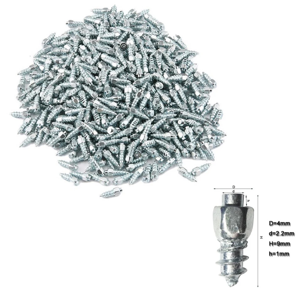 Skrutka 100x9 mm v pneumatikách Snow Snow Hroting Racing Trage Tire Ice Comps Car/Truck/ATV Car Tire Cvok