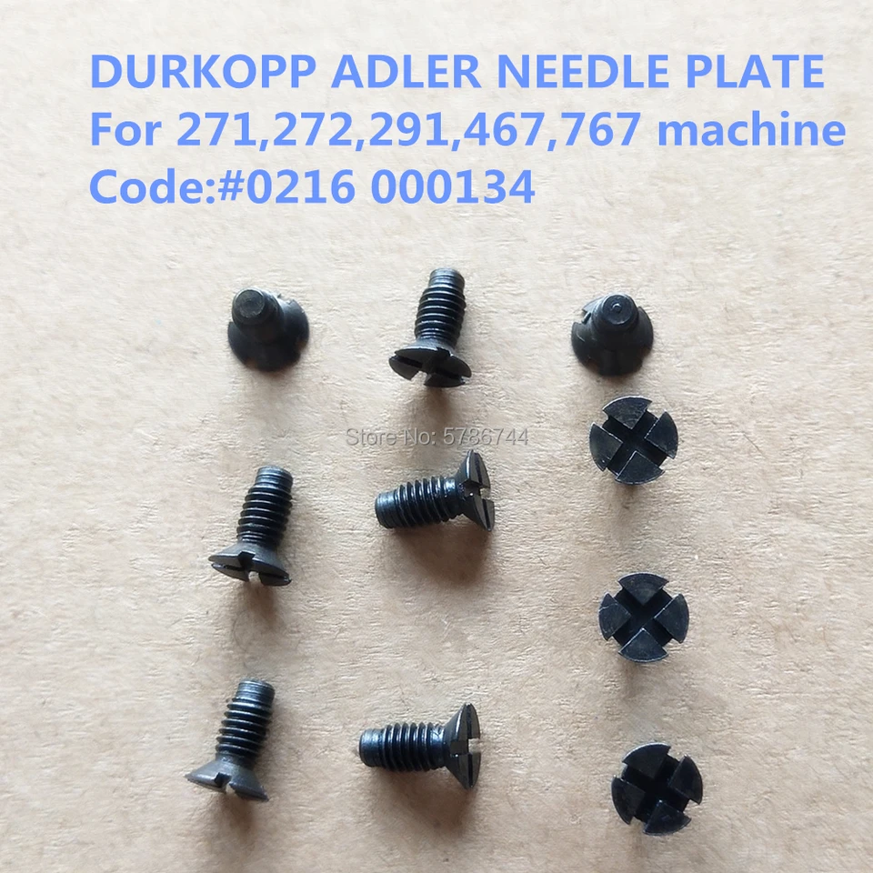 Skrutka pre ihlovú dosku #0216 000134 #0992 023890 pre Durkopp Adler 271,272,291,467 767 Šijací stroj vyrobený v Číne