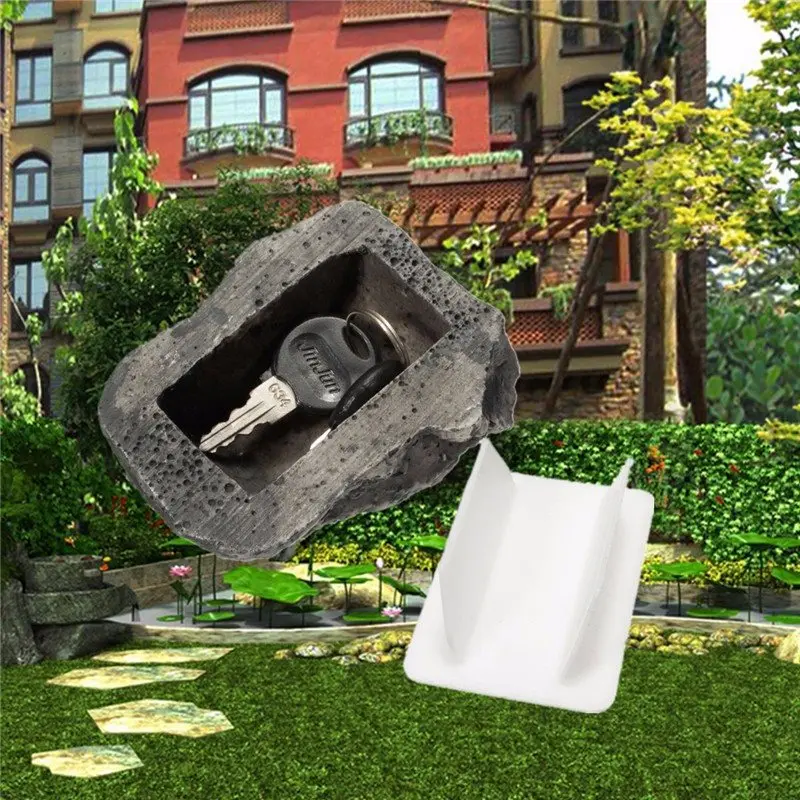Skrytá bezpečná skrinka Secret Stash Storage Lock Key Secret priehradka Peniaze bezpečné bezpečnostné puzdro Skryté oddelenie Skryť v kameni