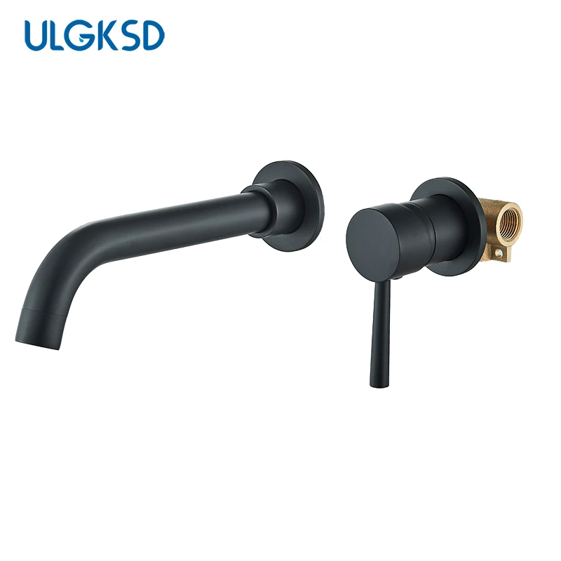 Skryté kúpeľňové povodie Faucety Vstavané kazetové povodie Mixer Tap Taps Split Typ kúpeľňa umývadlo Faucet mosadzný umývadlo kohútik