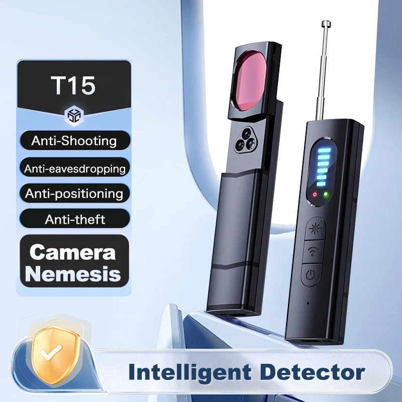 Skrytý detektor fotoaparátu Anti-SPY CAR GPS Tracker Počúvacie zariadenie Bug RF Wireless All Signal Scanner Gadget ochrana ochrany