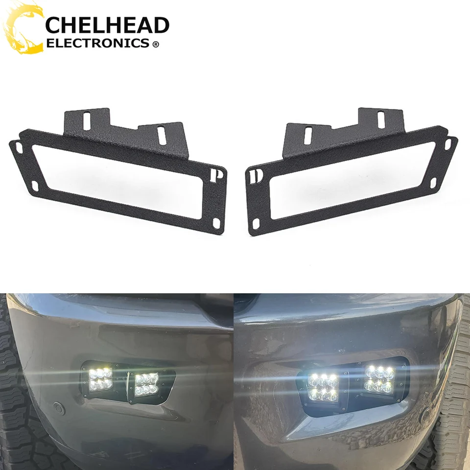 Skrytý nárazník LED Work Work Cube Mody žiarovky hmlové lampa držiak pre Dodge Ram 2500 3500 2010-2019 pre RAM 1500 2009-2012