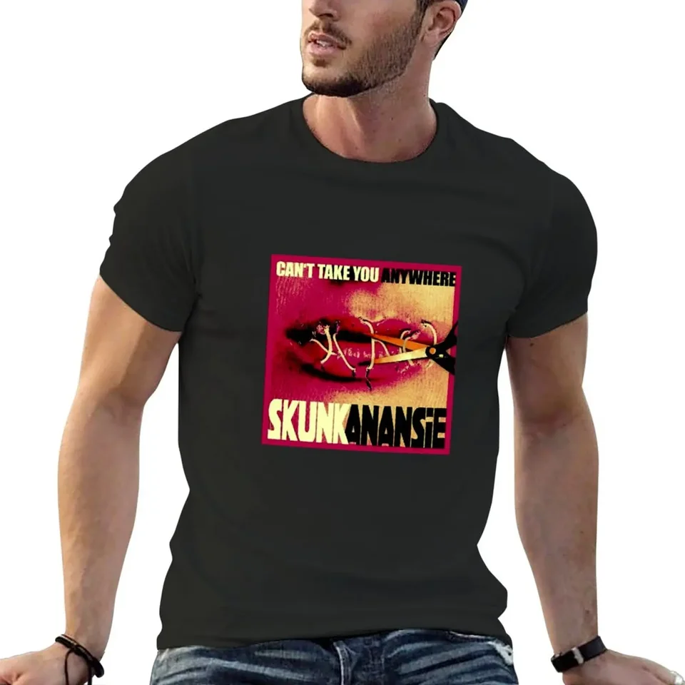 Skunk Anansie Logo Beste Albumband Tričko Anime krátke rukávy tričká Grafické odpaliská letné vrcholy pánske tričko